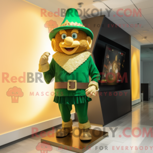 Gold Leprechaun Hat mascot...