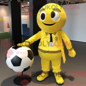 Lemon Yellow Soccer Goal...