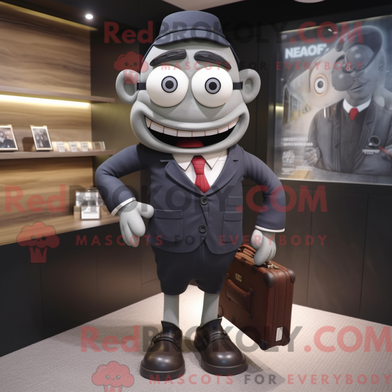 Fantasia de mascote Ciclope com terno e pastas - Mascotes do ciclope - REBROKO_332184 - RedBrokoly.com