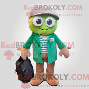 Grønn Doctor maskot drakt...