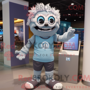 Disfraz de mascota cíclope...