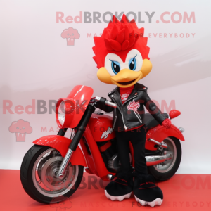 Rode Zwanen mascottekostuum...
