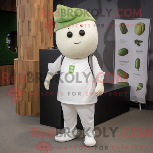 Mascotte de concombre blanc...