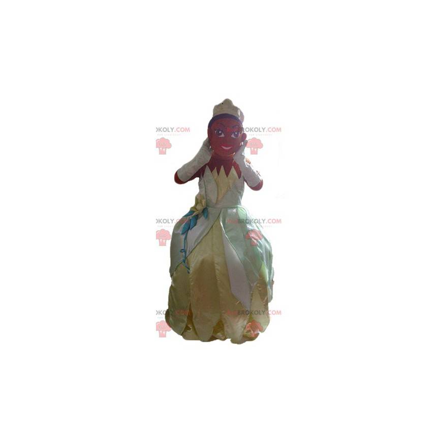 Tiana berömda tecknad prinsessa maskot - Redbrokoly.com