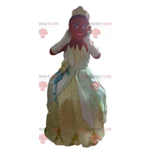 Tiana famosa mascotte della principessa dei cartoni animati -