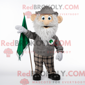 Grå irsk flag maskot...