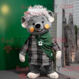 Grå irsk flagg maskot...