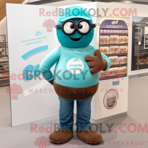 Teal Chocolates mascot...