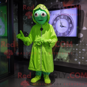 Lime Green Mime maskot...