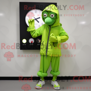 Limegrønn Mime máscara de...