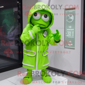 Limegrønn Mime máscara de...