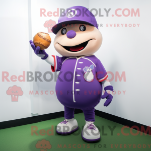 Lilla baseball bold maskot...