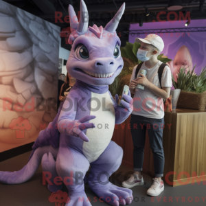 Lavendel Chupacabra maskot...