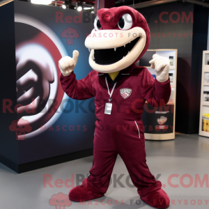 Máscara de cobra Maroon com...