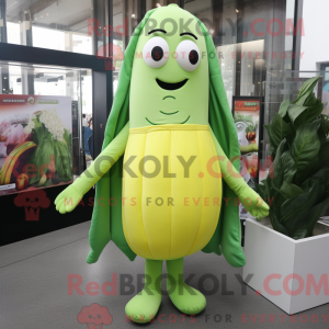 Yellow Green Bean mascot...