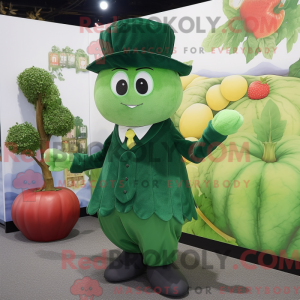 Skovgrøn melon maskot...