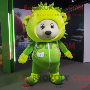 Lime Green Hedgehog mascot...