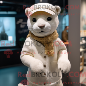 Personaggio mascotte bianco...