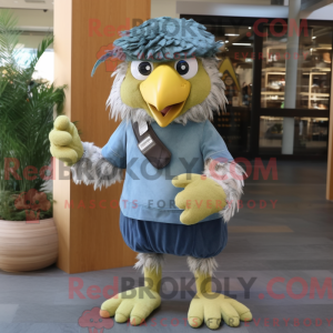 Olive Hawk-maskotdraktfigur...