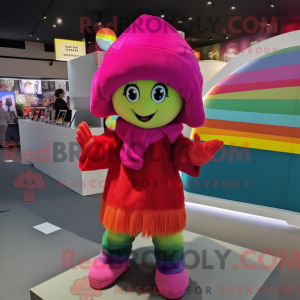 Magenta Rainbow maskot...