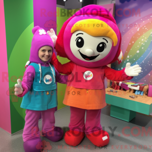 Magenta Rainbow maskot...