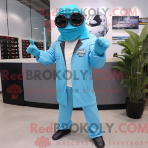 Sky Blue Doctor mascot...