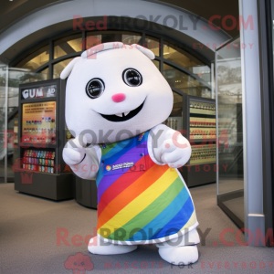 White Rainbow mascot...