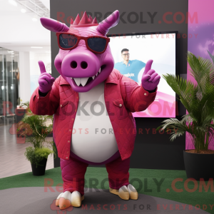 Disfraz de mascota Magenta...
