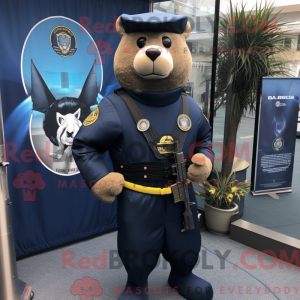 Maskottchenkostüm der Navy...
