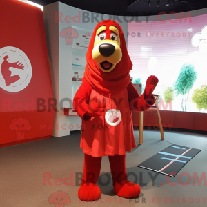 Red Dog-maskotdraktfigur...