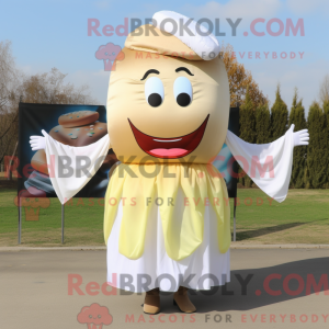 Cream Hamburger maskot...