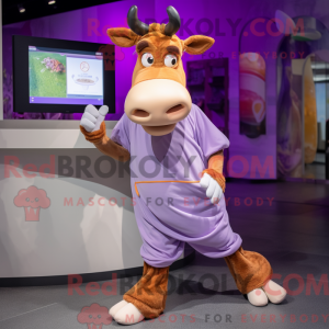 Lavender Guernsey Cow...
