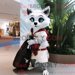 Wit Civet-mascottekostuum...