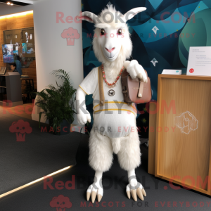 White Goat mascot costume...