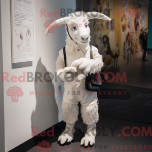 White Goat mascot costume...