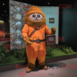 Rust Mandarin mask drakt...