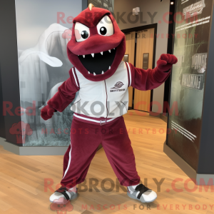 Maroon Barracuda mascot...