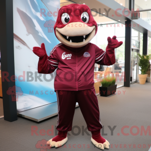 Maroon Barracuda maskot...