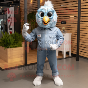 Silver Fried Chicken maskot...