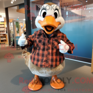 Brune gæs maskot kostume...