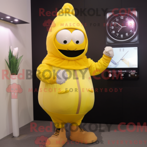 Gul løg maskot kostume...