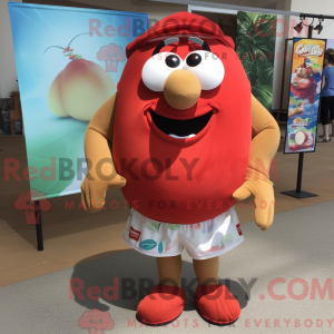 Rød kartoffel maskot...