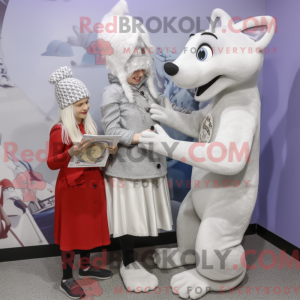 Sølv Hermelin maskot...