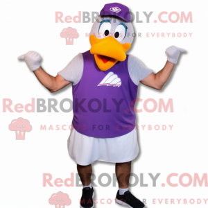 Purple Seagull maskot...