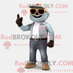 Gray Bbq Ribs mascot...