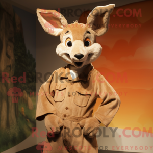 Kænguru-maskot-kostume-kara...