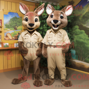 Kangaroo mascot costume...