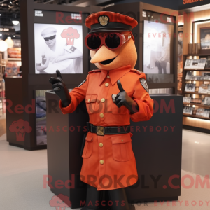 Rust politibetjent maskot...