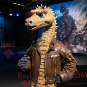 Tan zeepaardje mascotte...