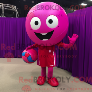 Magenta máscara de voleibol...